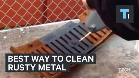 how to clean painted metal box|best way to clean steel.